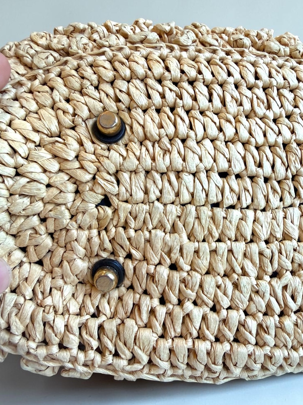 Coach Small Straw Tote With Wristlet - Picture 13 of 16